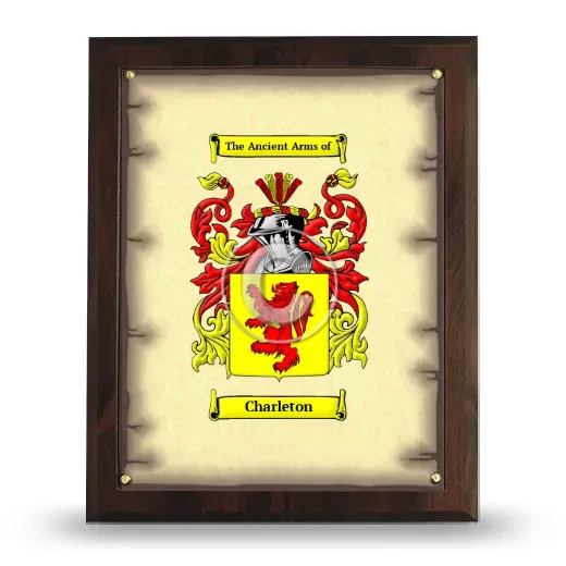 Charleton Coat of Arms Plaque