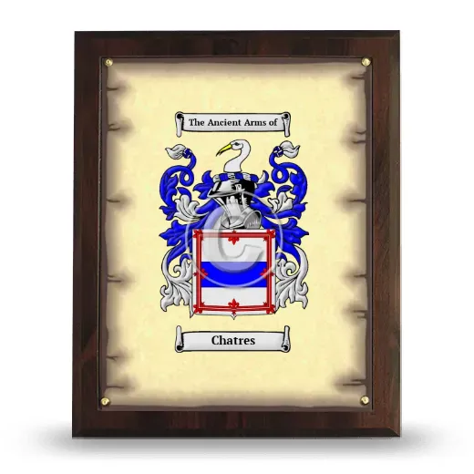 Chatres Coat of Arms Plaque