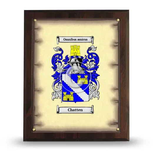 Chatten Coat of Arms Plaque