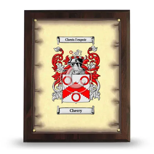 Cherry Coat of Arms Plaque