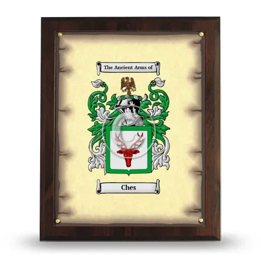 Ches Coat of Arms Plaque