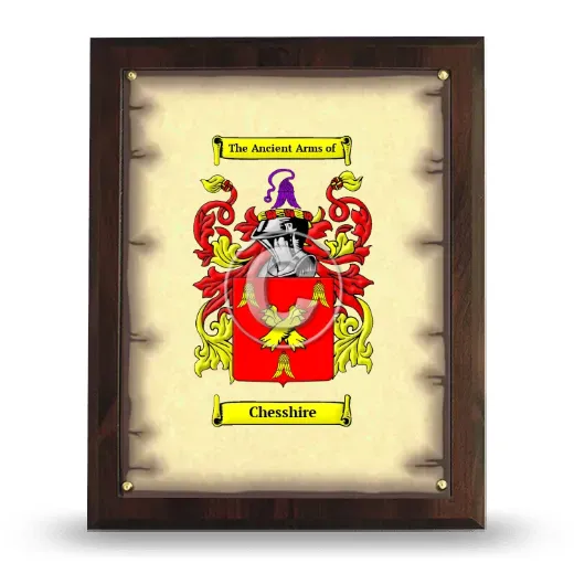 Chesshire Coat of Arms Plaque