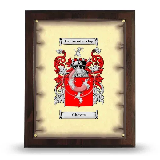 Cheves Coat of Arms Plaque