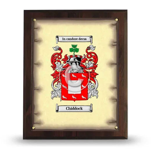 Chiddock Coat of Arms Plaque