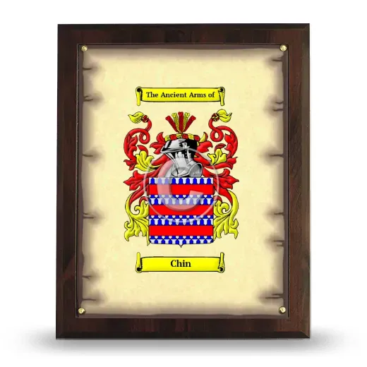 Chin Coat of Arms Plaque