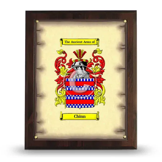 Chinn Coat of Arms Plaque