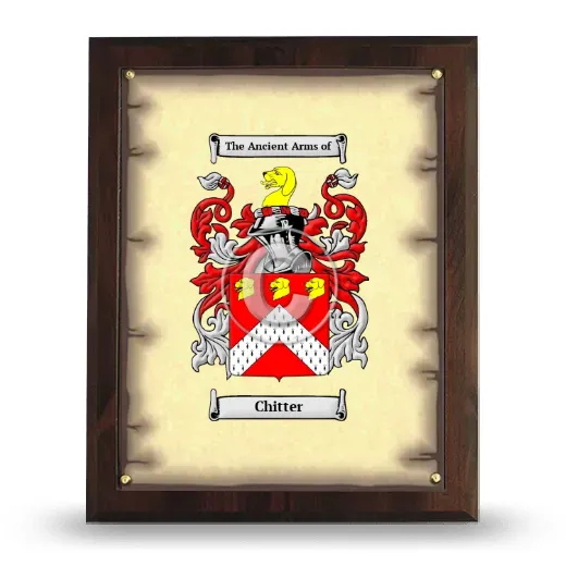 Chitter Coat of Arms Plaque