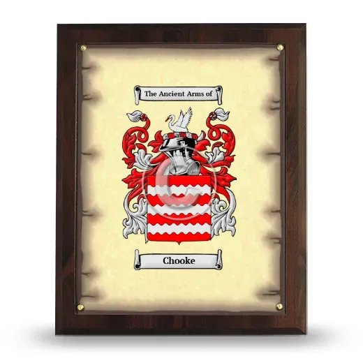 Chooke Coat of Arms Plaque