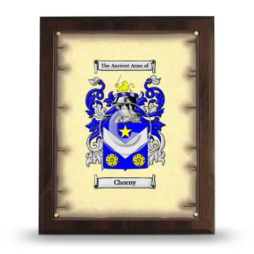 Chorny Coat of Arms Plaque