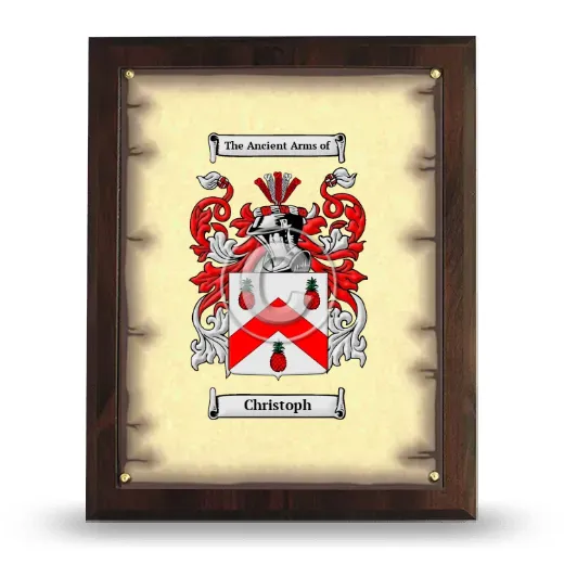 Christoph Coat of Arms Plaque