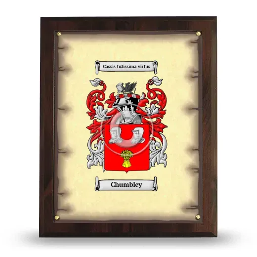 Chumbley Coat of Arms Plaque
