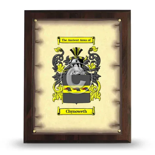 Chynoweth Coat of Arms Plaque