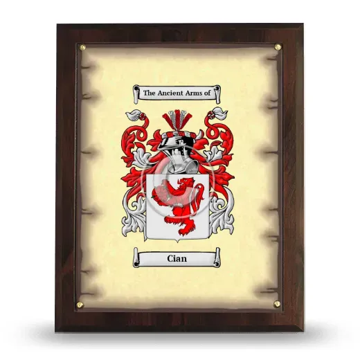Cian Coat of Arms Plaque