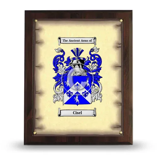 Cisel Coat of Arms Plaque