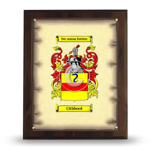Cithbord Coat of Arms Plaque