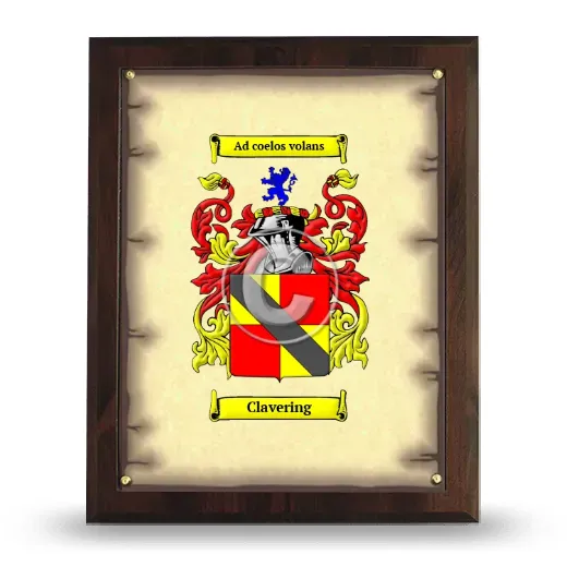 Clavering Coat of Arms Plaque
