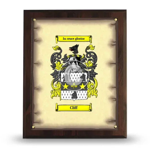 Cliff Coat of Arms Plaque