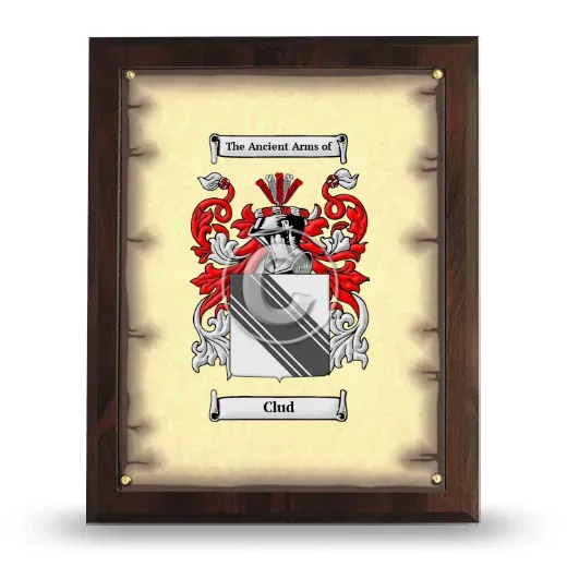 Clud Coat of Arms Plaque
