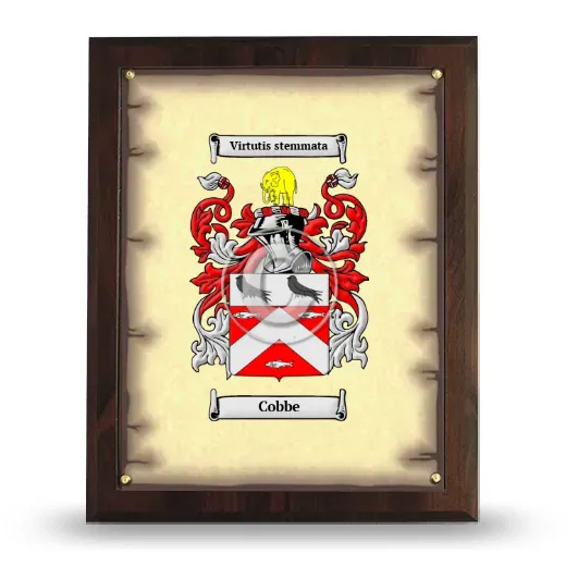 Cobbe Coat of Arms Plaque