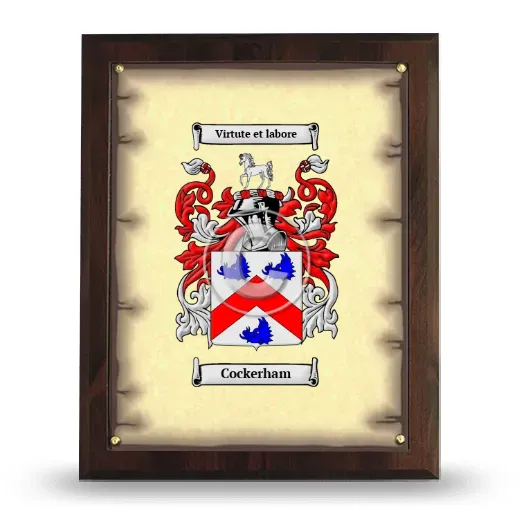 Cockerham Coat of Arms Plaque