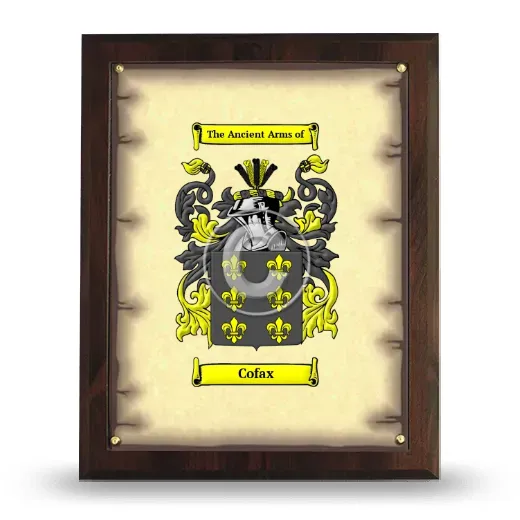 Cofax Coat of Arms Plaque