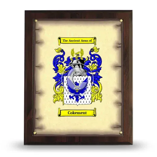 Cokement Coat of Arms Plaque