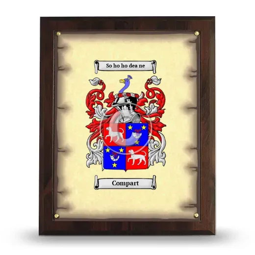 Compart Coat of Arms Plaque