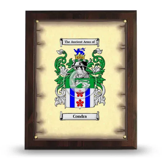 Condra Coat of Arms Plaque