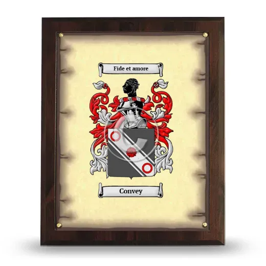 Convey Coat of Arms Plaque
