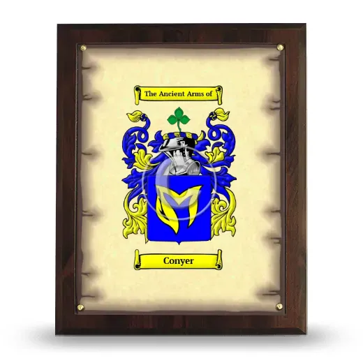 Conyer Coat of Arms Plaque
