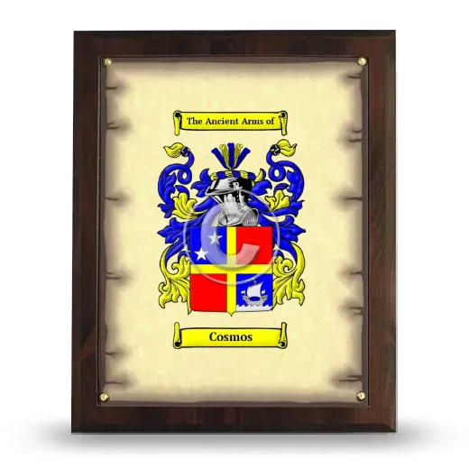 Cosmos Coat of Arms Plaque