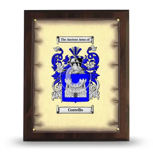 Costello Coat of Arms Plaque