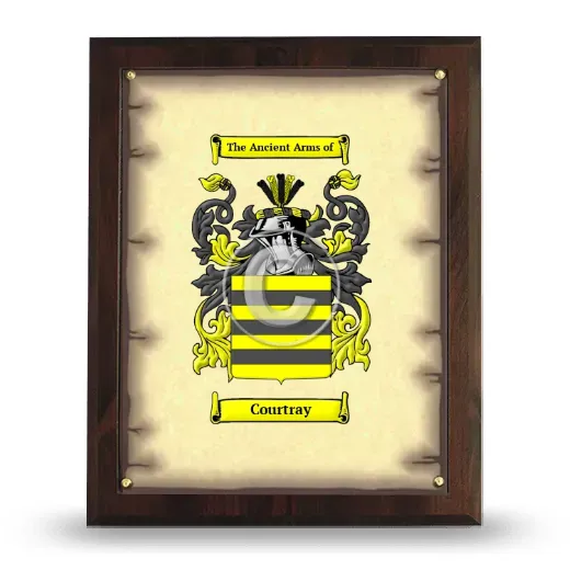 Courtray Coat of Arms Plaque