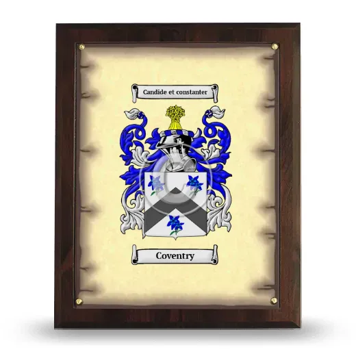 Coventry Coat of Arms Plaque