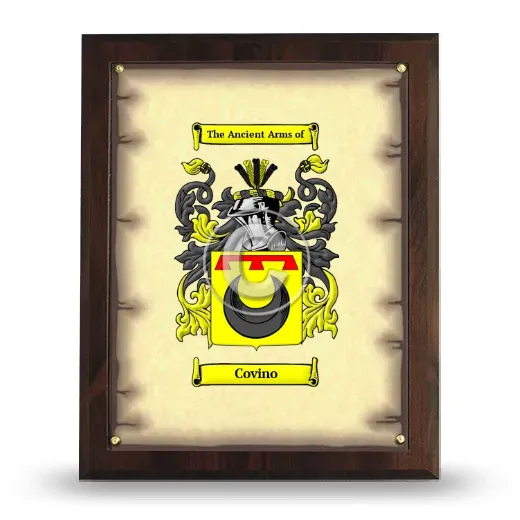 Covino Coat of Arms Plaque