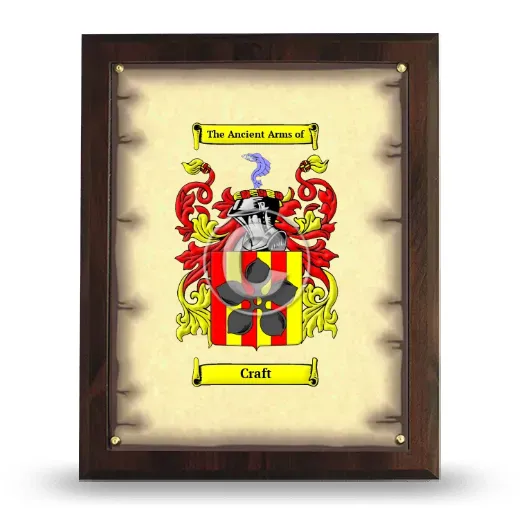 Craft Coat of Arms Plaque