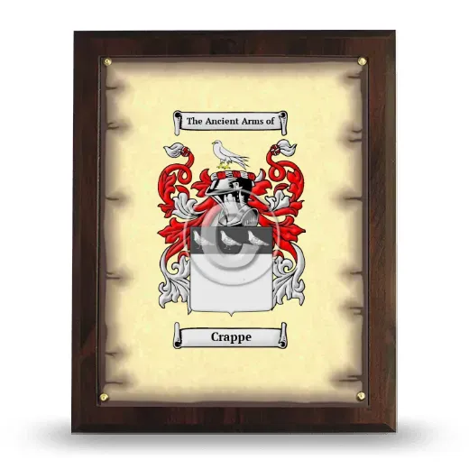 Crappe Coat of Arms Plaque