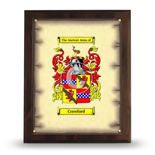 Crawford Coat of Arms Plaque