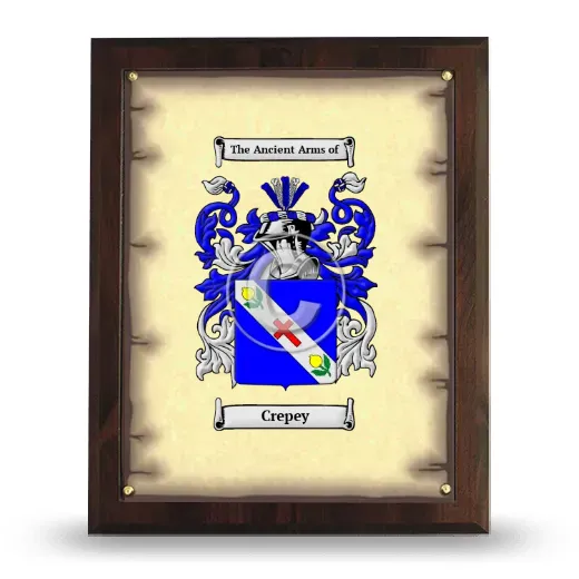 Crepey Coat of Arms Plaque