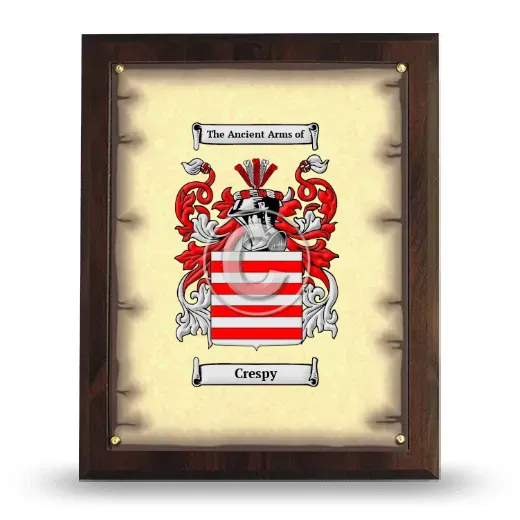 Crespy Coat of Arms Plaque