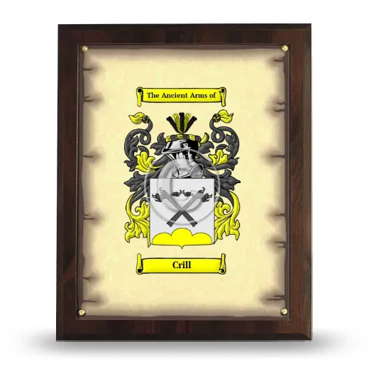 Crill Coat of Arms Plaque
