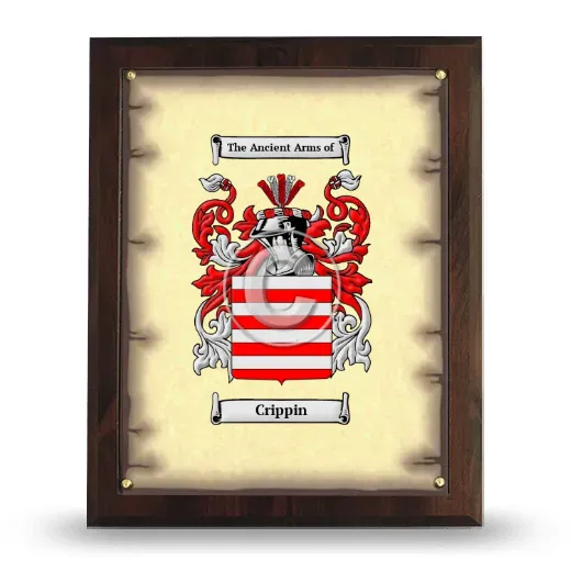 Crippin Coat of Arms Plaque