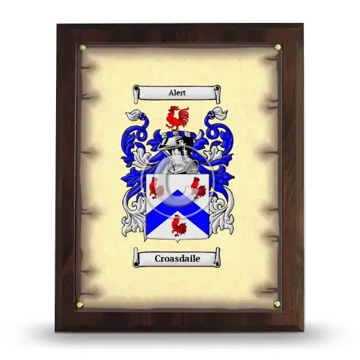 Croasdaile Coat of Arms Plaque