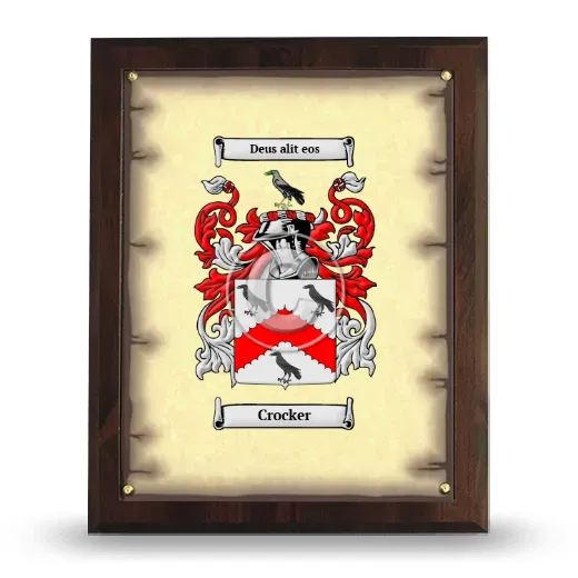 Crocker Coat of Arms Plaque