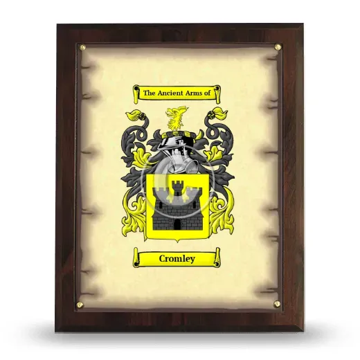 Cromley Coat of Arms Plaque