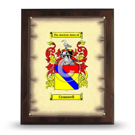 Cromwell Coat of Arms Plaque