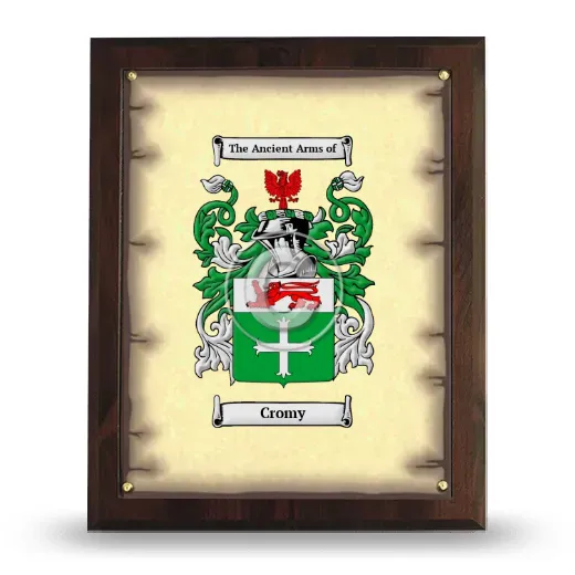 Cromy Coat of Arms Plaque