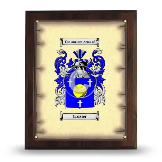 Crozier Coat of Arms Plaque