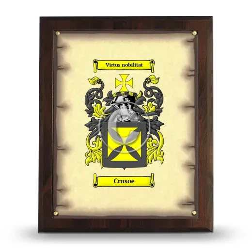 Crusoe Coat of Arms Plaque