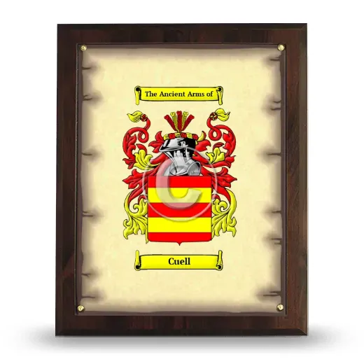 Cuell Coat of Arms Plaque